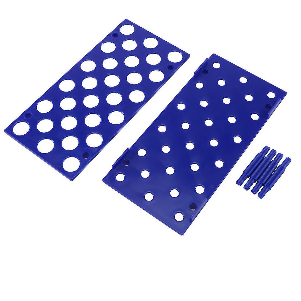 Laboratory Plastic 28 Hole 17mm Dia 15ML Centrifugal Test Tube Rack Holder