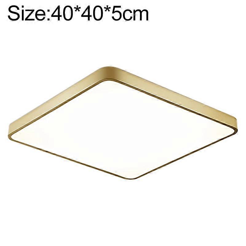 Macaron LED Square Ceiling Lamp, 3-Colors Light, Size:40cm