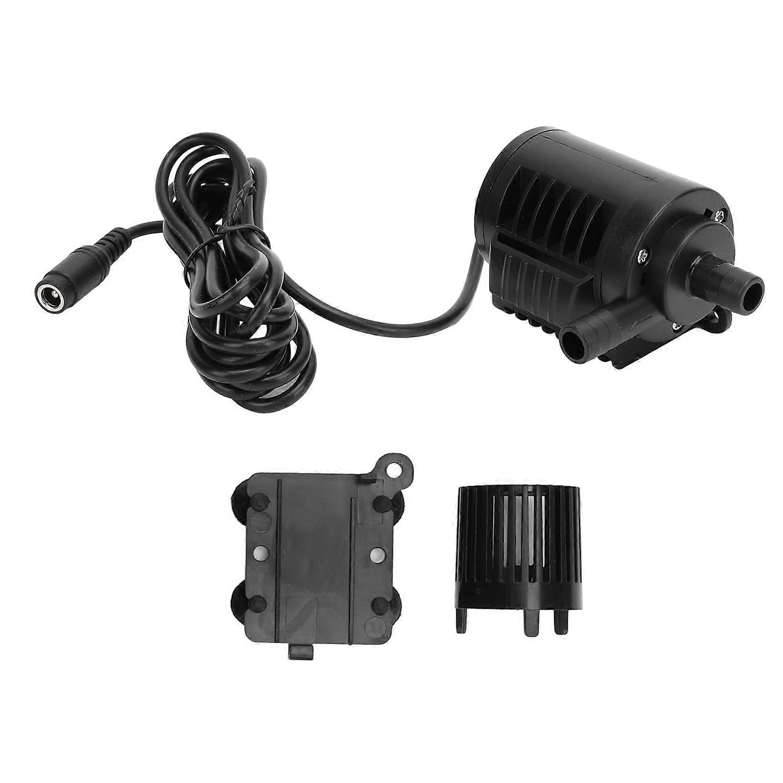 Submersible Pump 12V 10W 0‑450L/H 0‑400cm Lift Water Fountain Pump with Flow Regulation and DC Interface