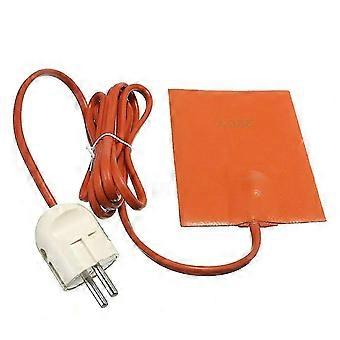 Orange 250w Car Engine Heater Oil Pan Tank Heater Pad Universal Silicone Heater Pad Engine Oil Pan Sump Tank Heater Pad With Eu Plug