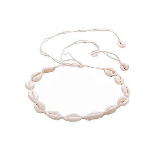 Choker Necklace with White Shells - White White