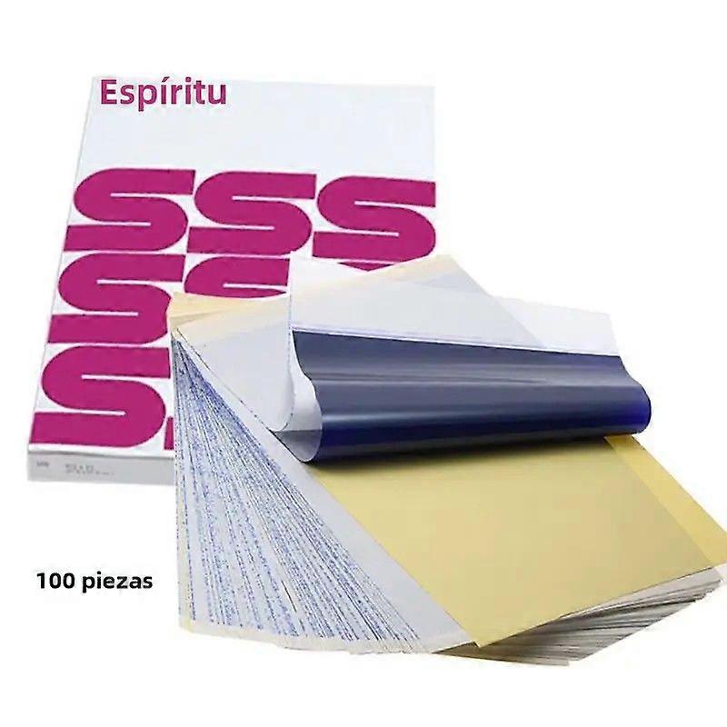 Tattoo Transfer Paper 100 Sheets Drawing Style 4 Layers A4 Size Tattoo Copy Tool