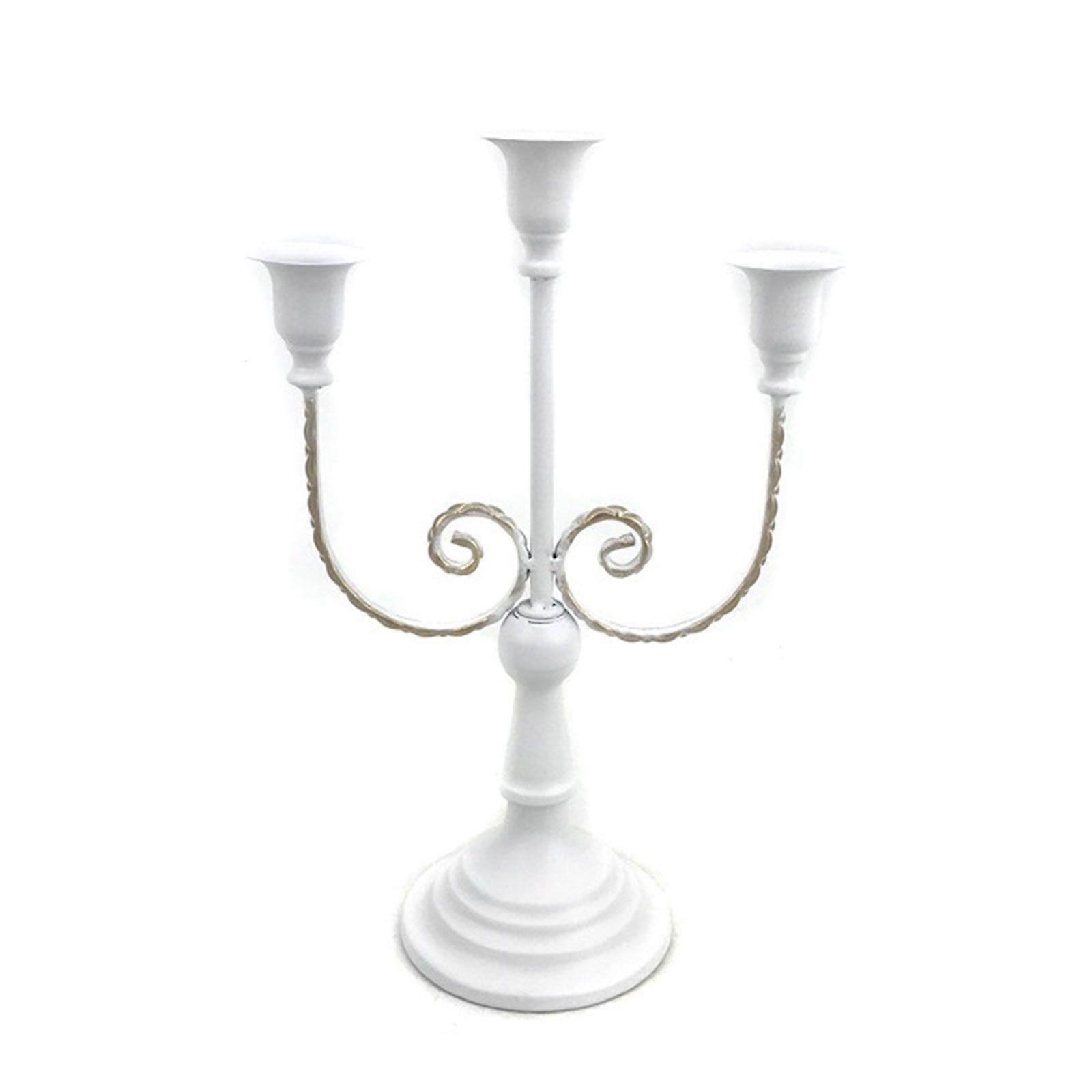 Candle Holder for Pillar Candles Metal Candlestick Stand Desktop Candlelight