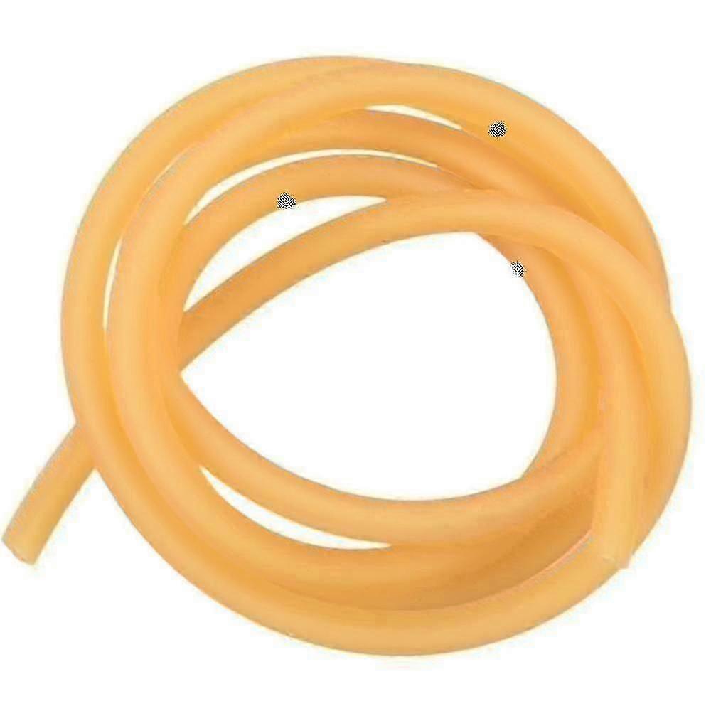 Tube élastique en latex naturel 2 x 5 mm Jaune Taille : 1 m