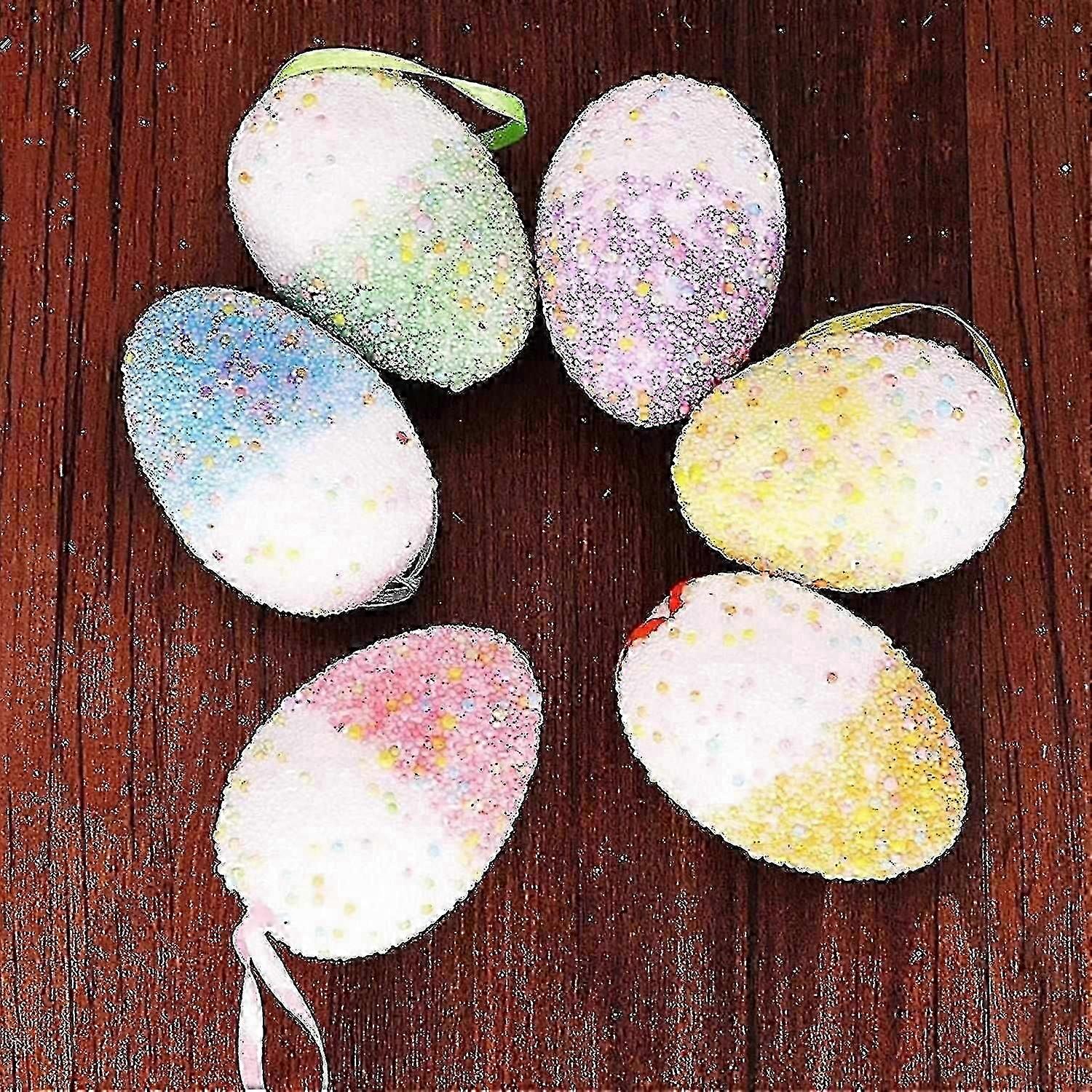 Easter Hangings Eggs - Colorful Foam Easter Eggs - Easter Ornaments Easter Decoration - Easter Eggs