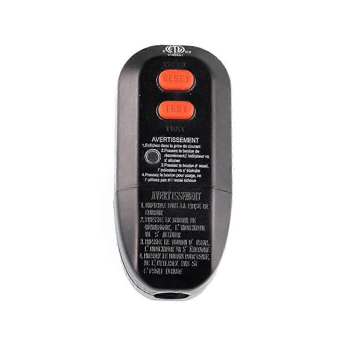 1pcs GFCI Plug Replacement,Replacement Plug 2 15Amp 2Wires Ground Fault Circuit Interrupter Safety Plug US Plug