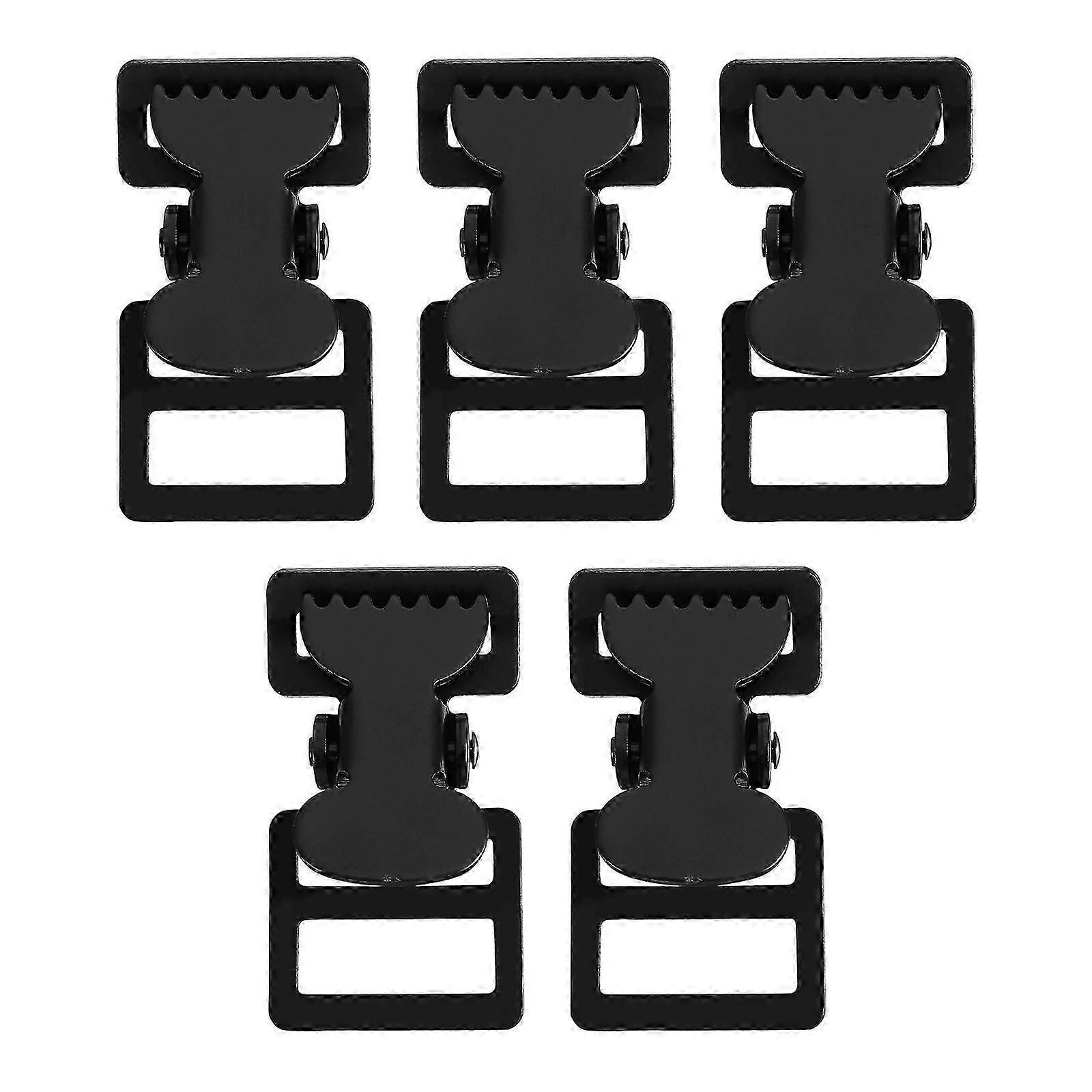 5pcs Iron Webbing Buckles Thickened Webbing Side Release Buckle Safety Buckles