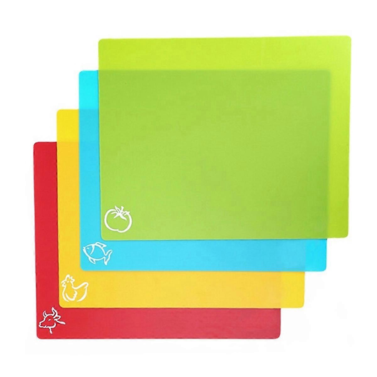 Cutting Mat, High-Quality Food-Grade Materials, Color-Coded Cutting Board Set