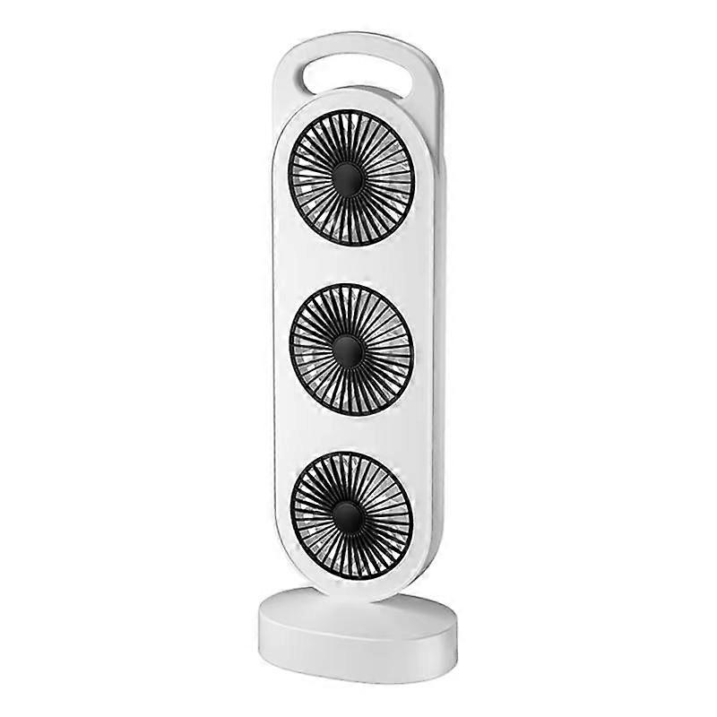 Simple Triple Turbine Design Fan Large Wind Desktop Fan