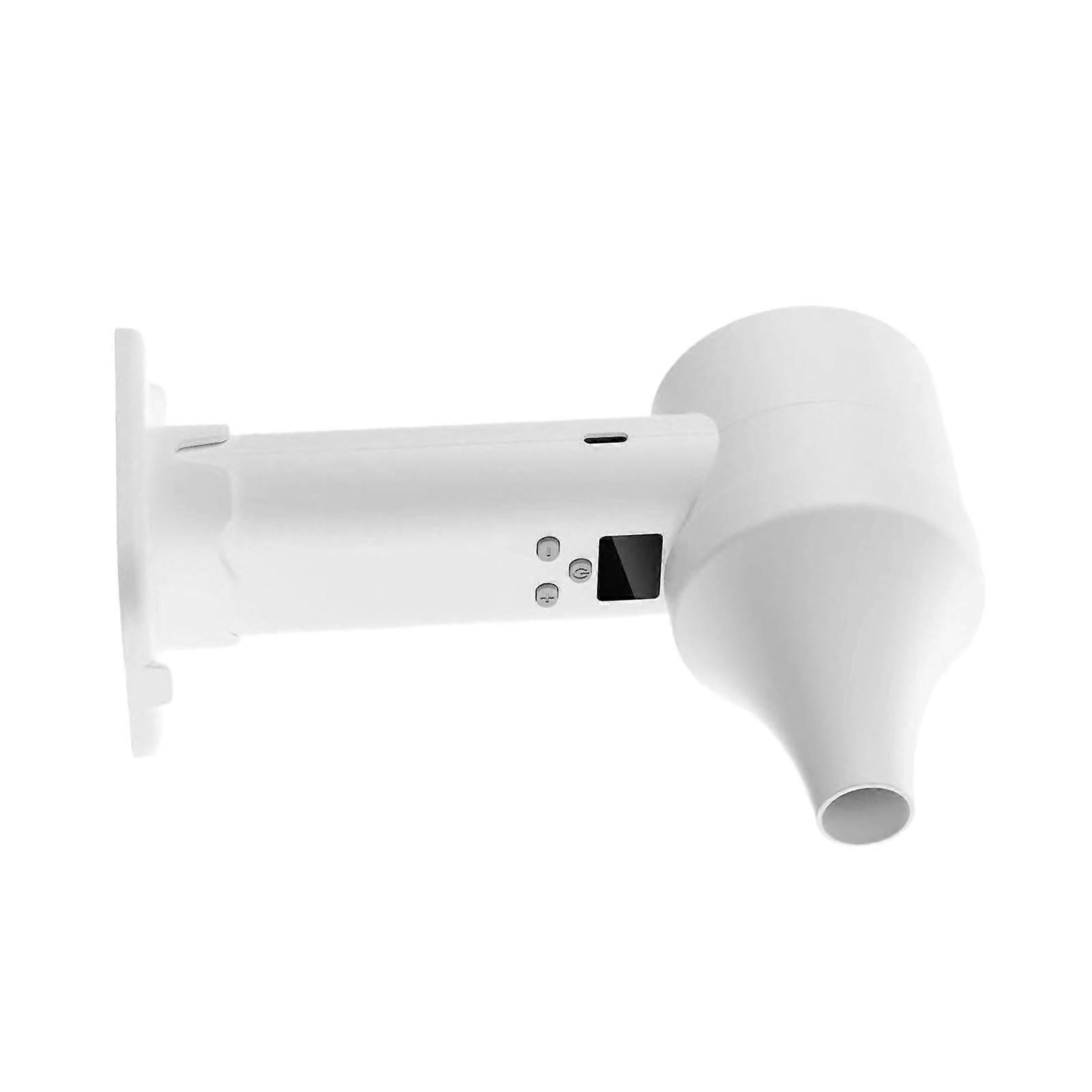 Small USB Rechargeable Fan for Travel - Quiet Handheld Air Blower with Digital Display, Compact Size, and Lightweight Design