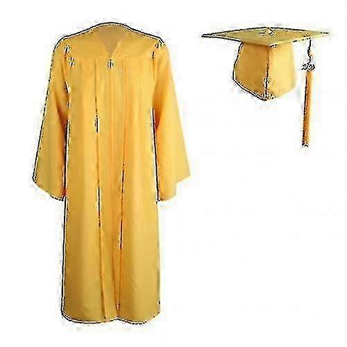 University Academic Graduation Robe with Zipper Closure and Cap for 2022 Adults