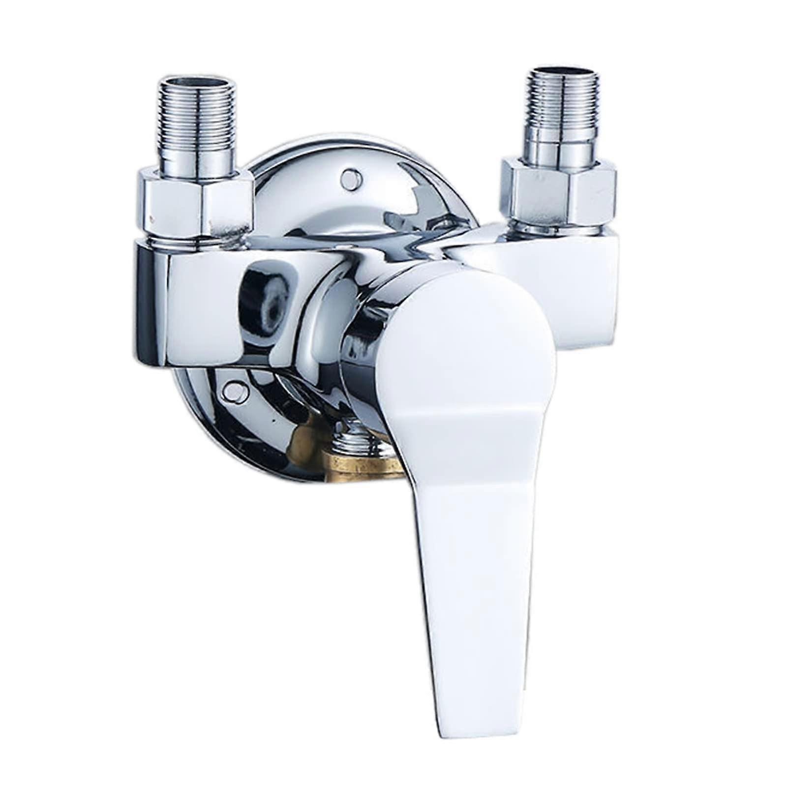 Shower Mixing Valve Brass Hot and Cold, Shower Head Diverter with Handheld Mount 3 Way 3/4