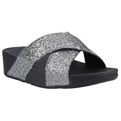 FitFlop Womens/Ladies Lulu Glitterball Cross Strap Sliders