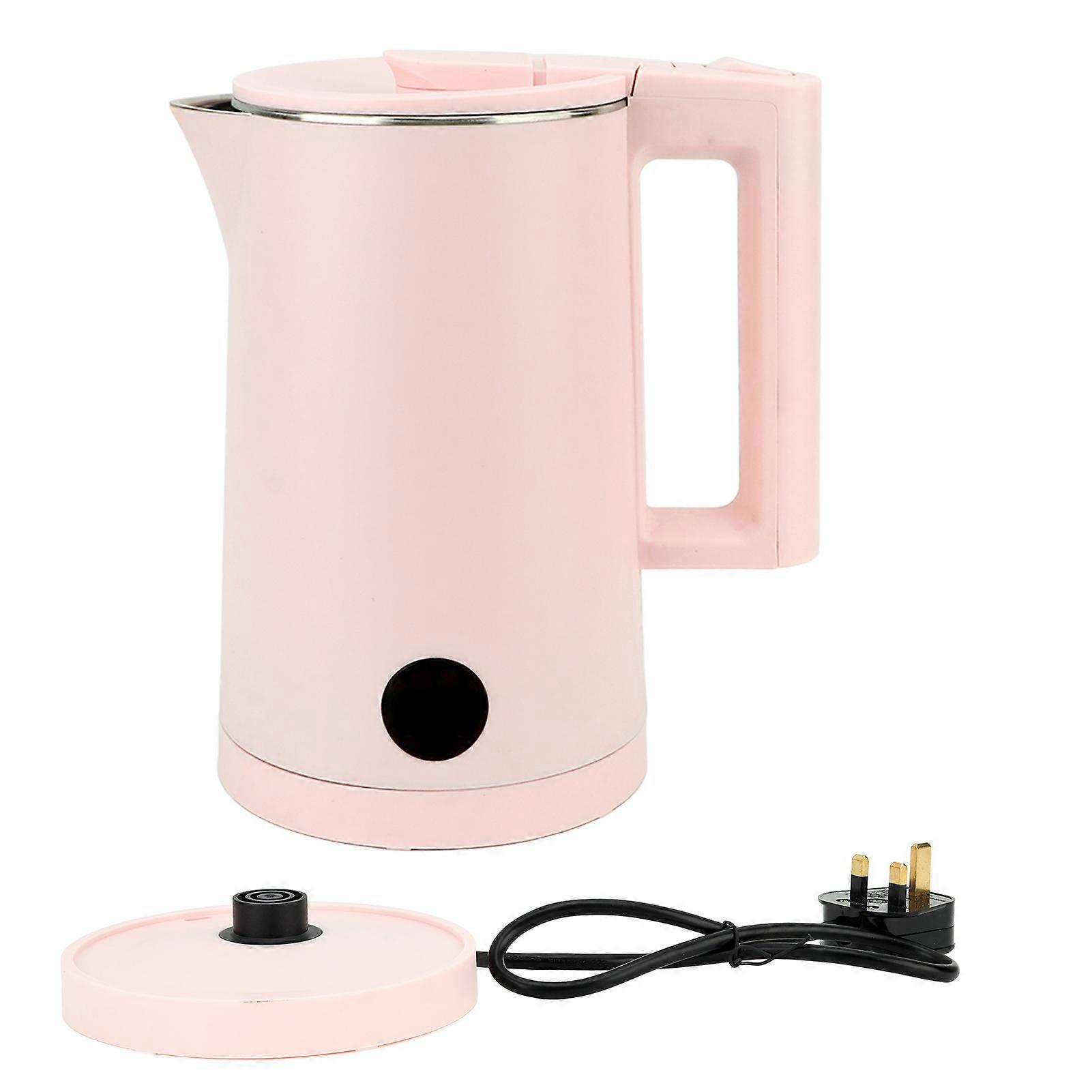 Electric Kettle 2000W Double Layer 304 Stainless Steel 2L Cordless Water Boiler Heater with Auto Shutoff and Boil Dry Protection