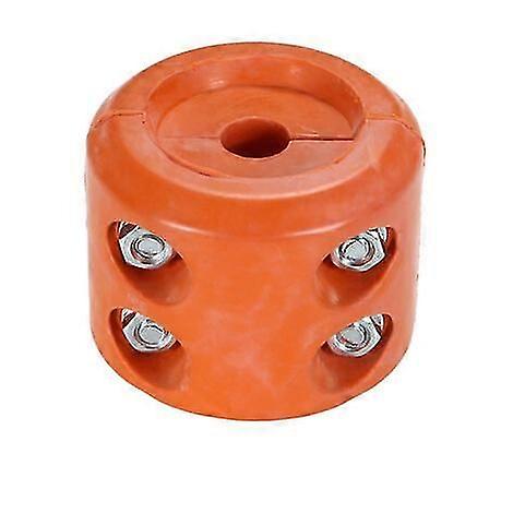 Winch Hook Stopper, Cable Protector, Rubber Grip Pad - Orange QPUION