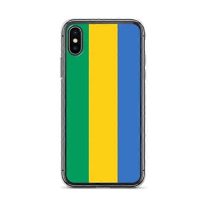 iPhone Case - PIXELFORMA - iPhone XS - Gabon Flag - Soft Silicone - Full Protection