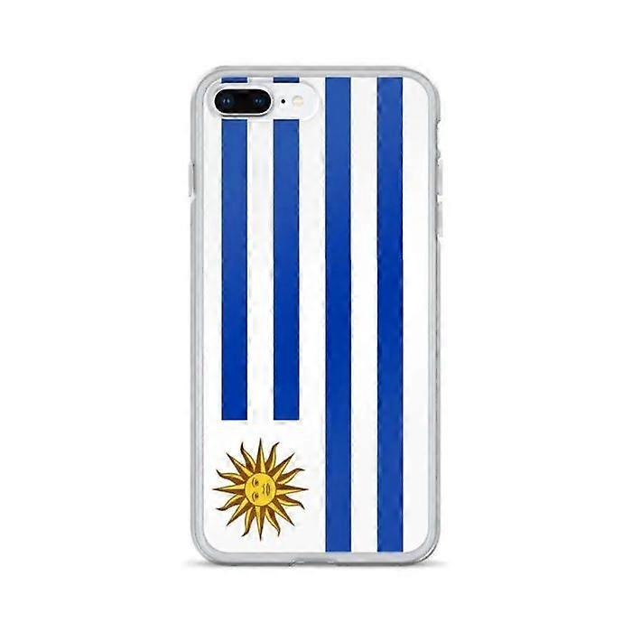 Phone Case - PIXELFORMA - Flag of Uruguay - Compatible with iPhone 8 Plus - Flexible - Shockproof