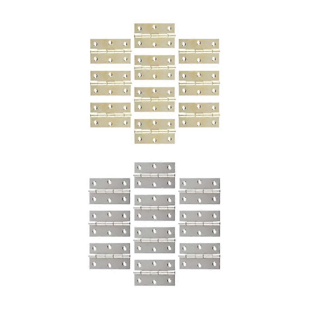 10ピースメタルヒンジキャビネット用クロージングヒンジ木箱イエロー+ 10