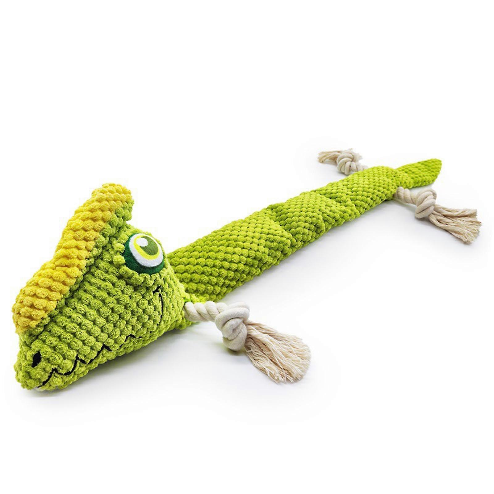 Squeaky Dog Toy Durable Stuffed Teething Chew Toy Tug of War Dog Plush Toy Indestructible Interactive Toy for Puppy
