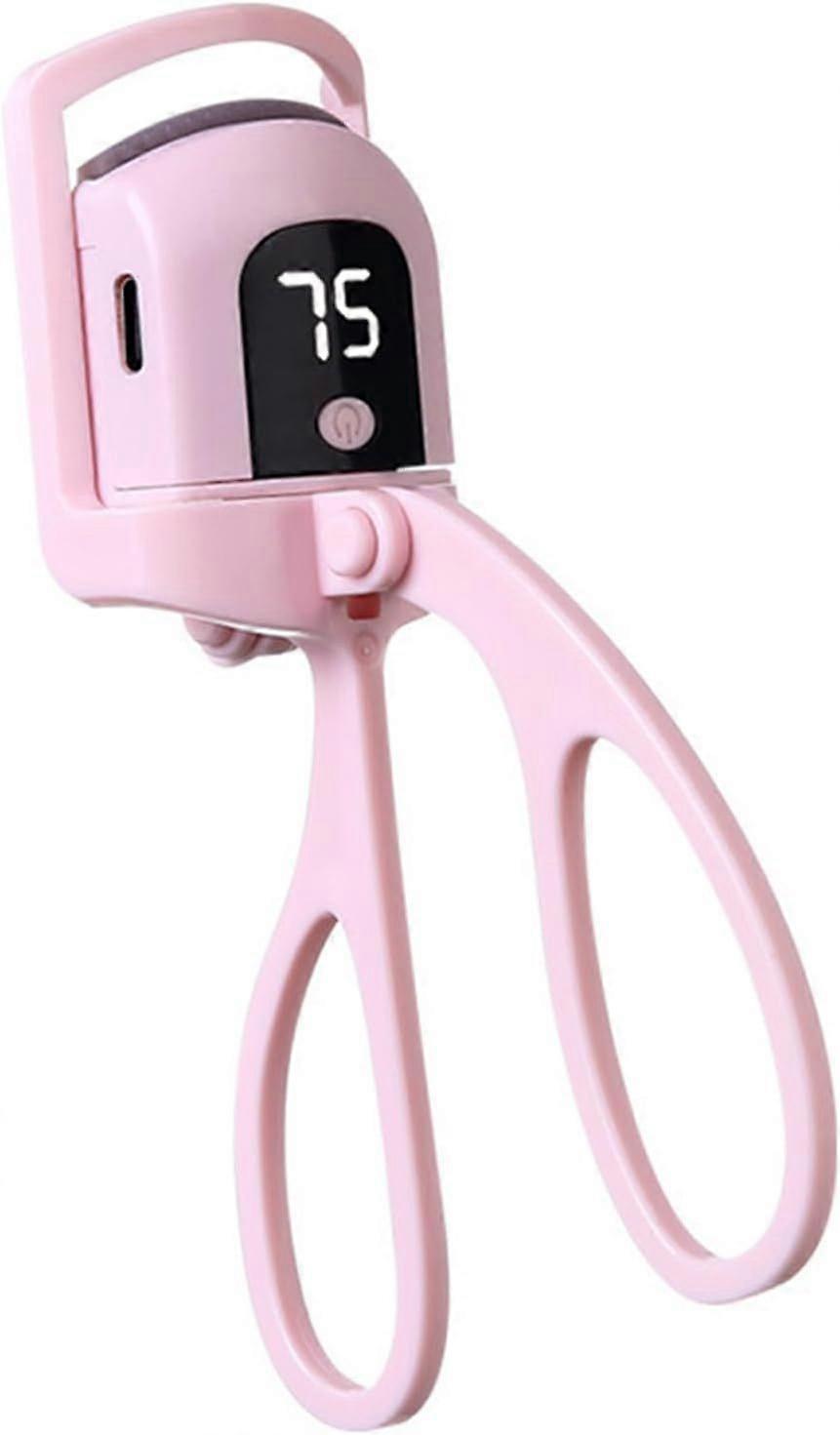 Electric Heated Eyelash Curler - 3 Temperature Settings, Fast 30s Warm-Up, USB Rechargeable Portable Thermal Curling Tool, Gentle Curved Desig, Safe N