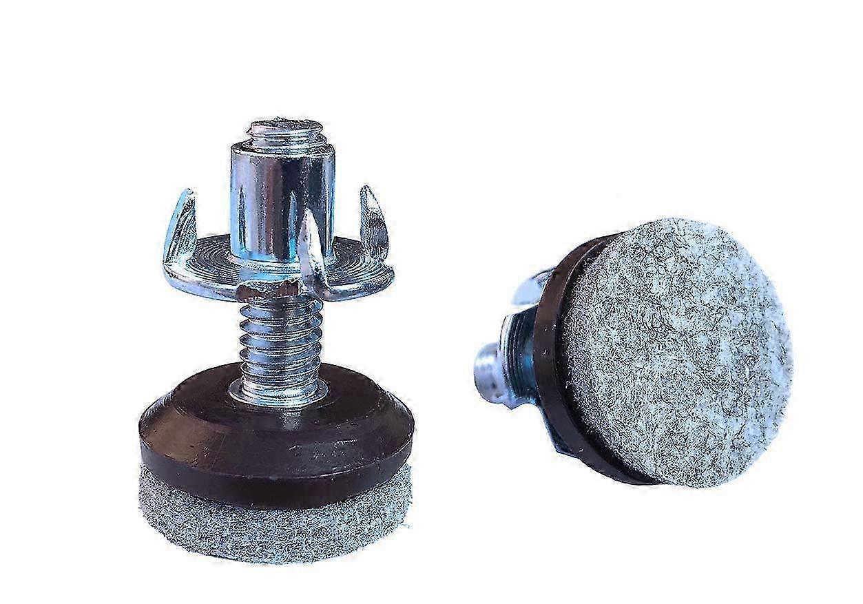 Paquet de 8 niveleurs de meubles à fil 5/16"-18 - Coussinets en feutre réglables de 1 pouce