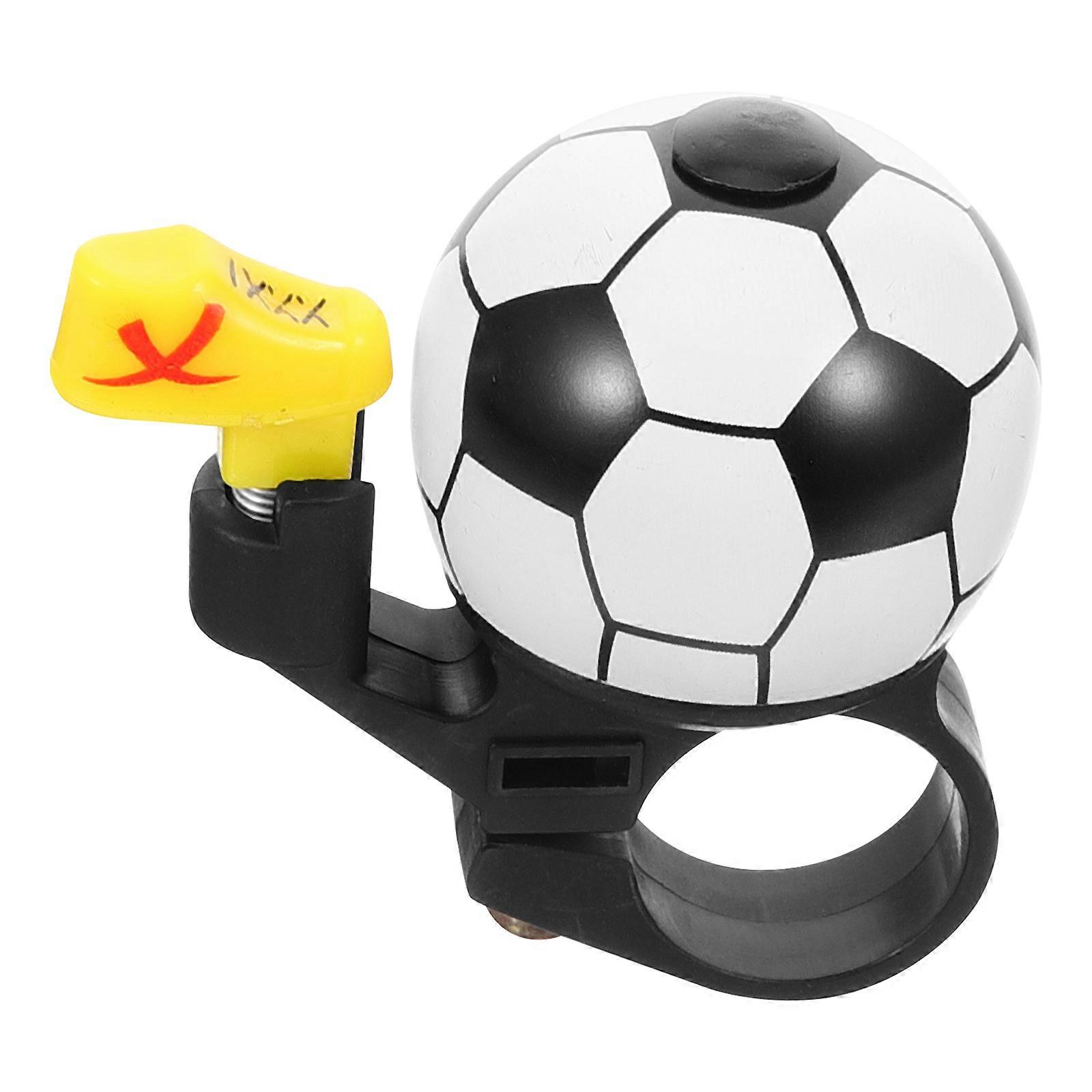 Compact Loud Bike Bell with Soccer Ball Design for Mountain and Road Bikes – Durable, Wear Resistant, Easy Handlebar Installation Safety Warning Bell
