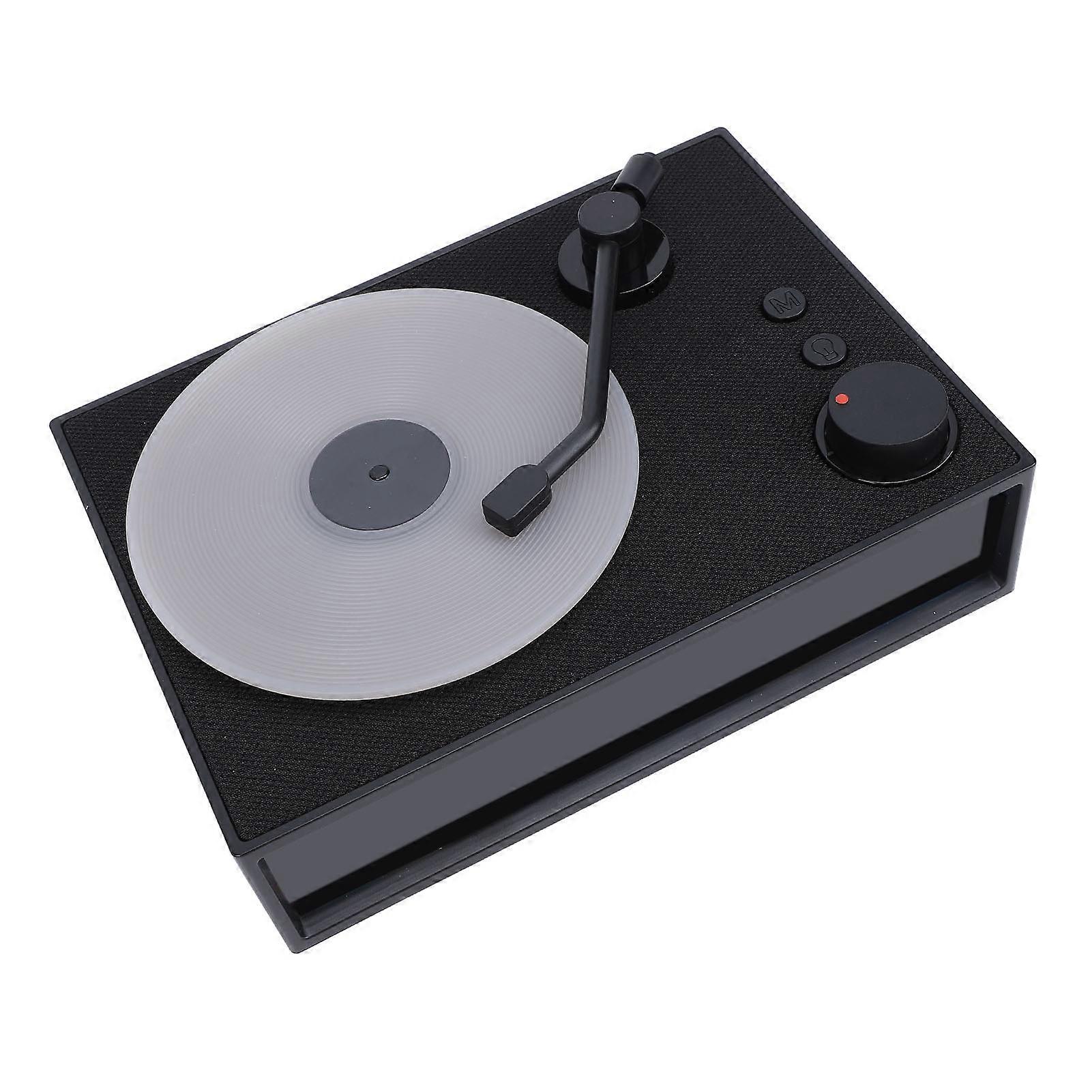 Bluetooth Speaker with Essential Oil USB Retro Aromatherapy Record Player Wireless Speaker for Home Decor Birthday Gifts Black 