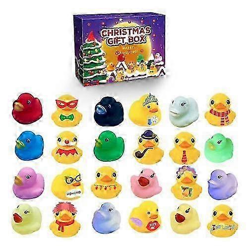 2025 2023 Christmas Advent Calendar Blind Box Kids Gift 24 Grids Rubber Duck -C100