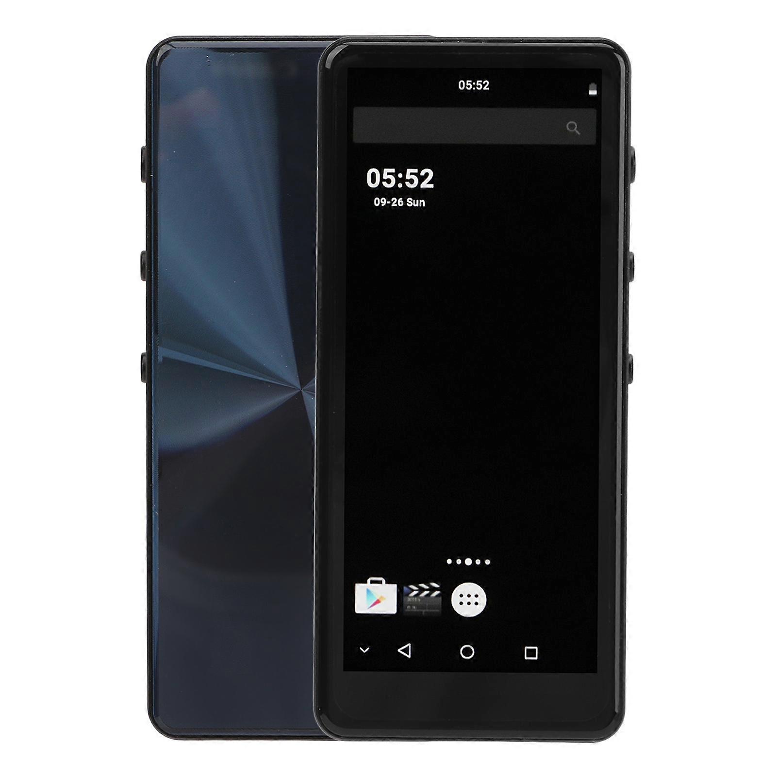 MP4 Player HD Noise Reduction HiFi Sound 4 Inch Full Touch Screen Portable Music Player with Bluetooth WiFi for Android Black 128GB