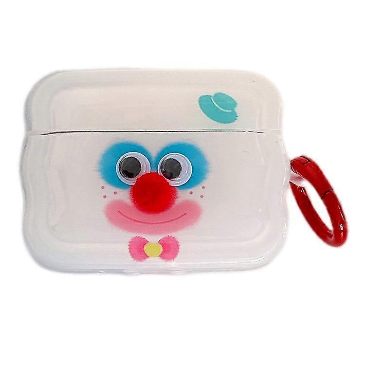 Compatible For Apple AirPods Pro 2 / AirPods Pro Protective Cover Colorful Clown TPU Case with Ring Buckle