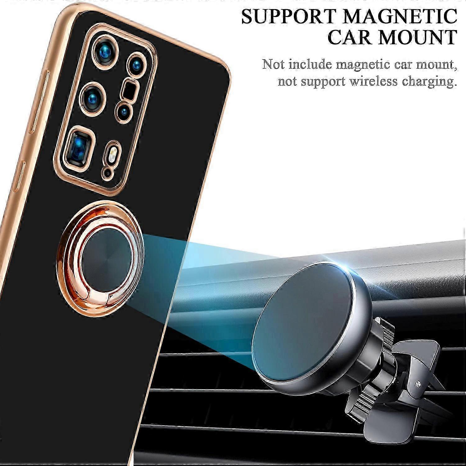 TPU Protective Case for a Certain Brand P40 PRO+ - Includes Camera Protector and Ring Holder