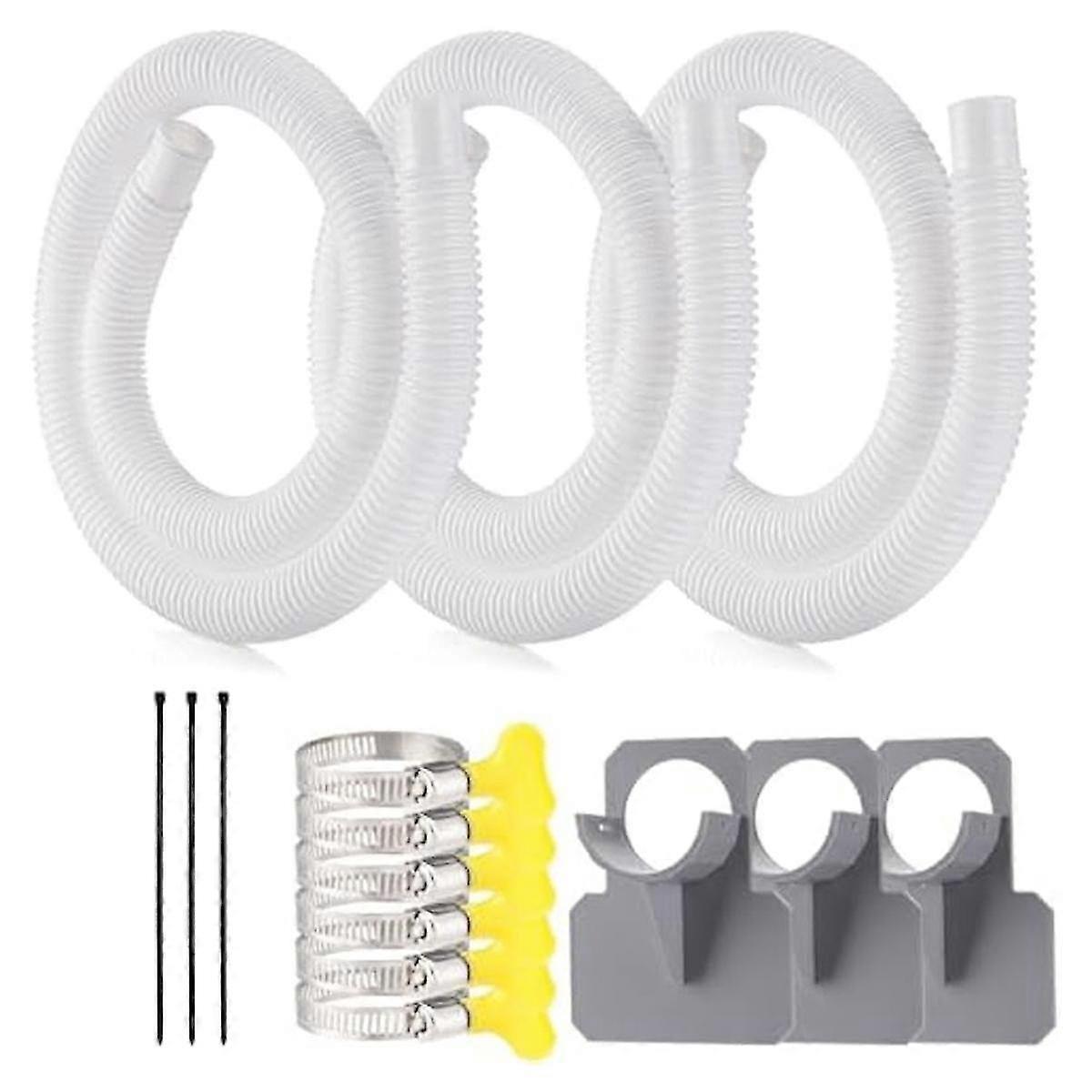 Pool Pump Hoses for Above Ground Pools - 1.25In Diameter Pool Pump Replacement Hose 59In Long Filte