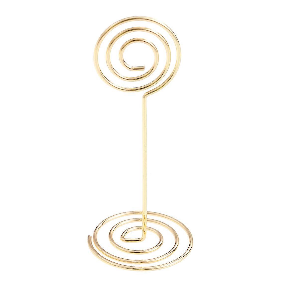 Κάτοχοι Επιτραπέζιων Καρτών Γάμος Gold Steel Όνομα Place Card 8.50x3.20x3.20CM 12Pcs