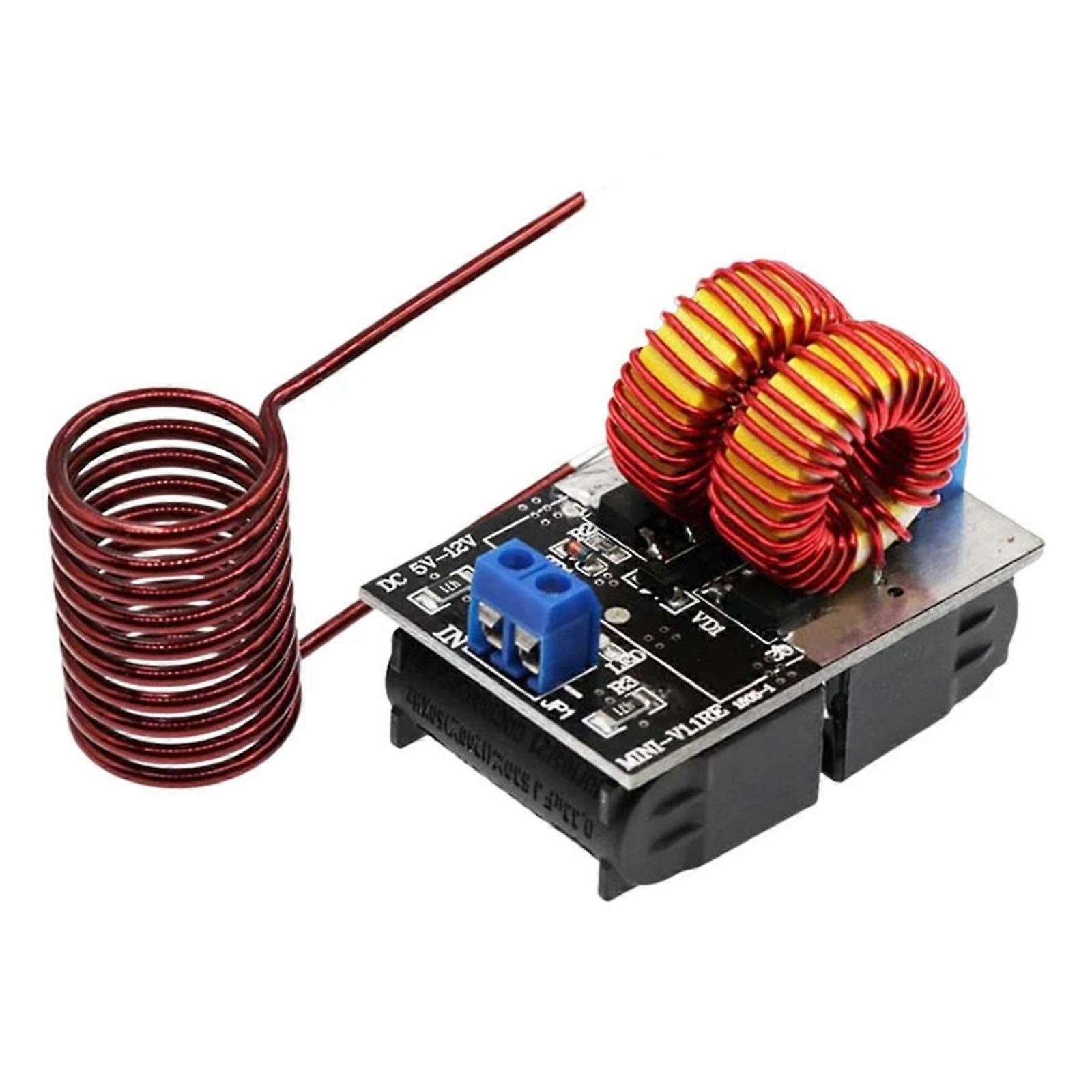 Enerji Tasarruflu İndüksiyonlu Isıtıcı 5-12V 120W Yüksek Frekanslı Güç Kaynağı Modülü Mini ZVS İndüksiyonlu Isıtma Modülü