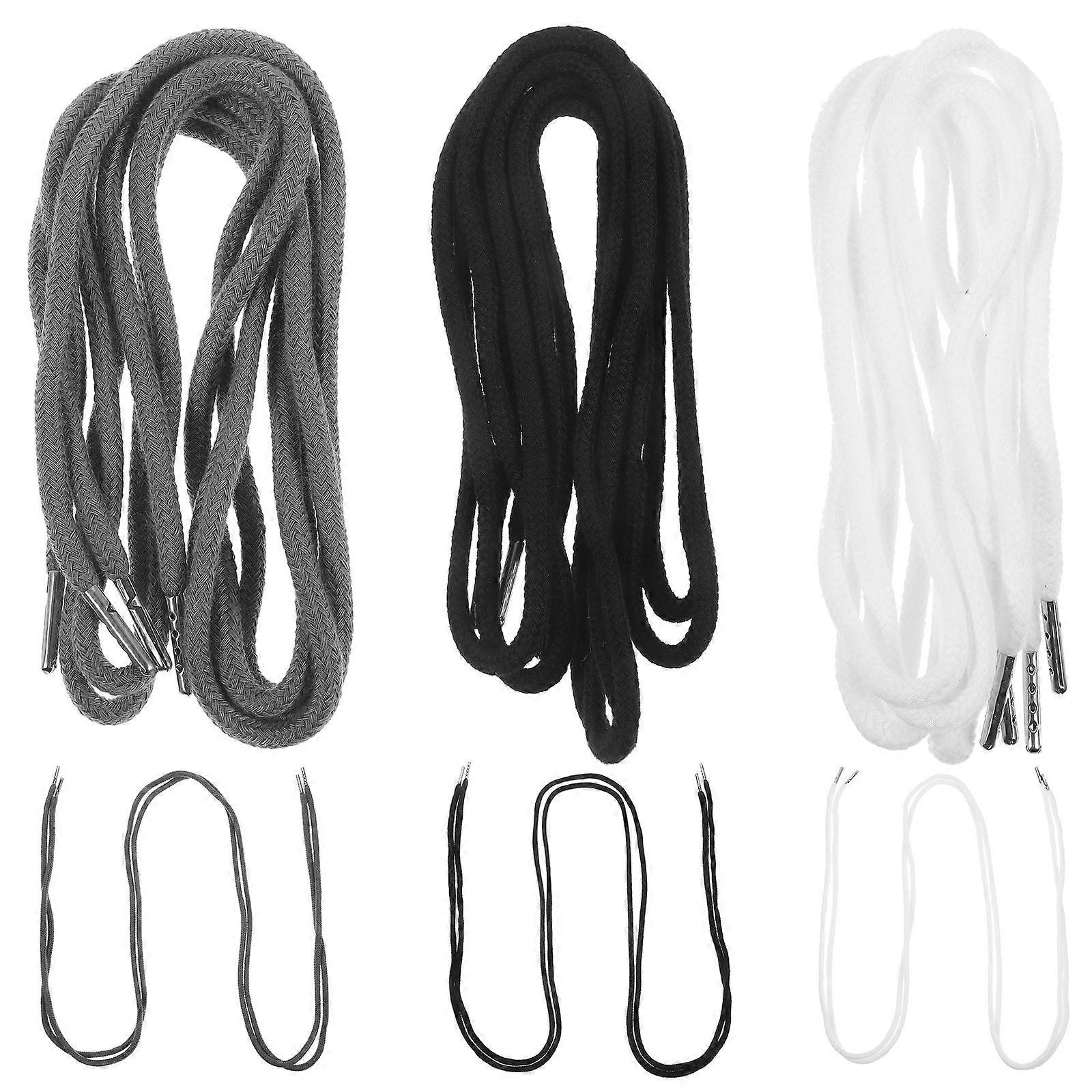 12pcs Drawstring Cords for Hoodies, Pants & Jackets – Durable Hoodie Strings with Tips for Sweatpants, Shorts & Swim Trunks Replacement