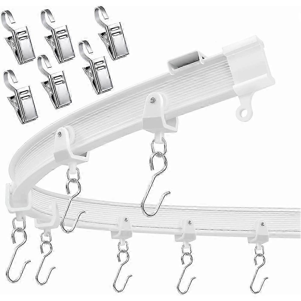 Flexible Bendable Ceiling Curtain Track Ceiling Mount for Curtain Rail Room Divider Ceiling Track