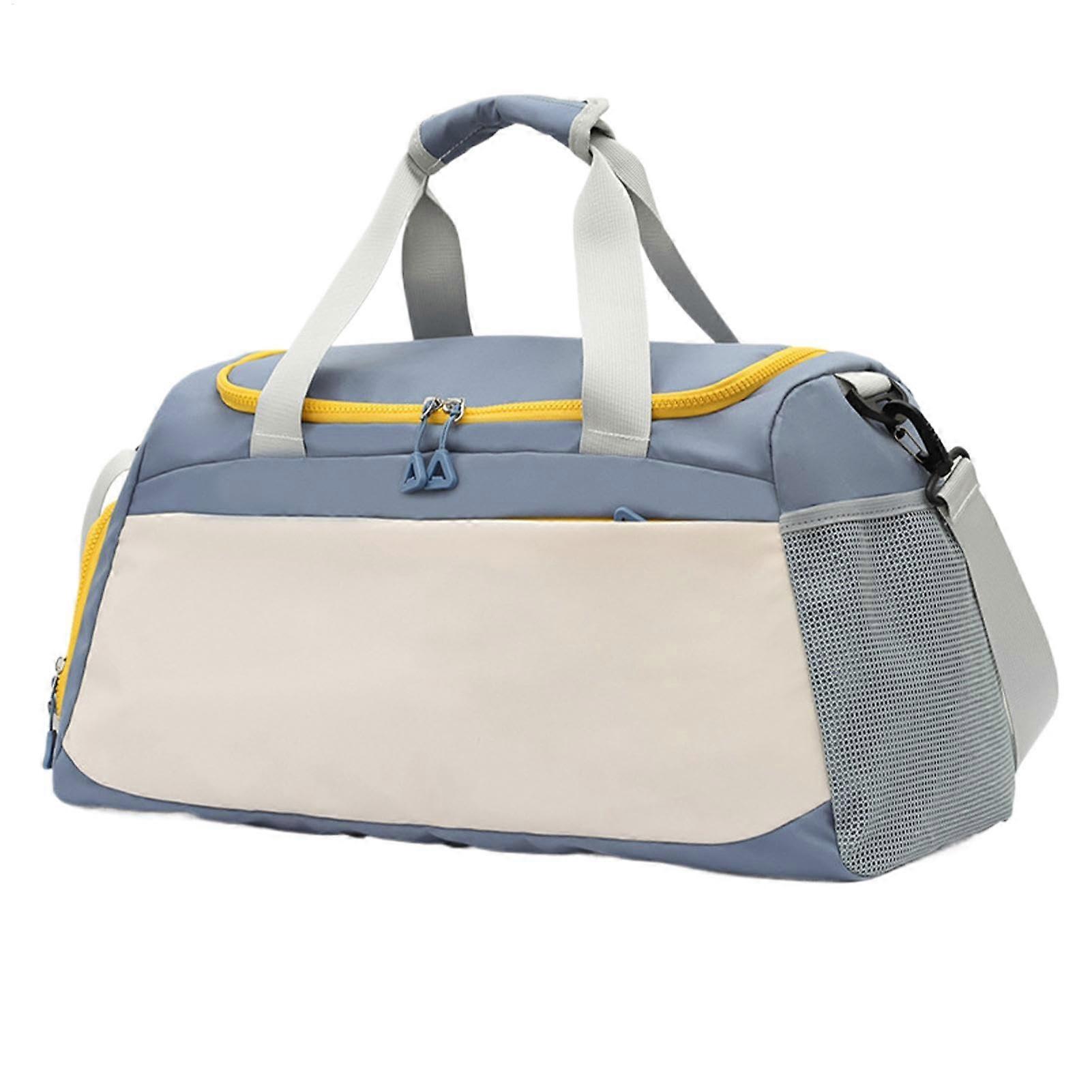 Travel Bag Waterproof With Wet-Dry Separation For Swimmers Overnight Getaway Bag For Slippers Towels Clothes Blue