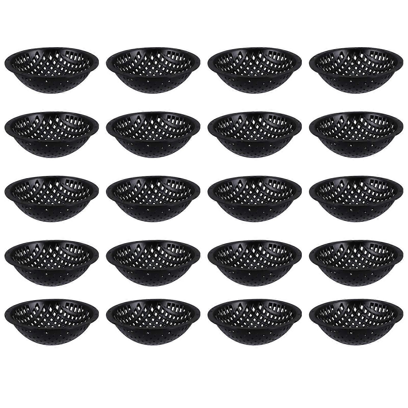 20 Pcs Flowerpot Bottom Mesh Pads Bowl Shape Grid Pads with Drainage Hole