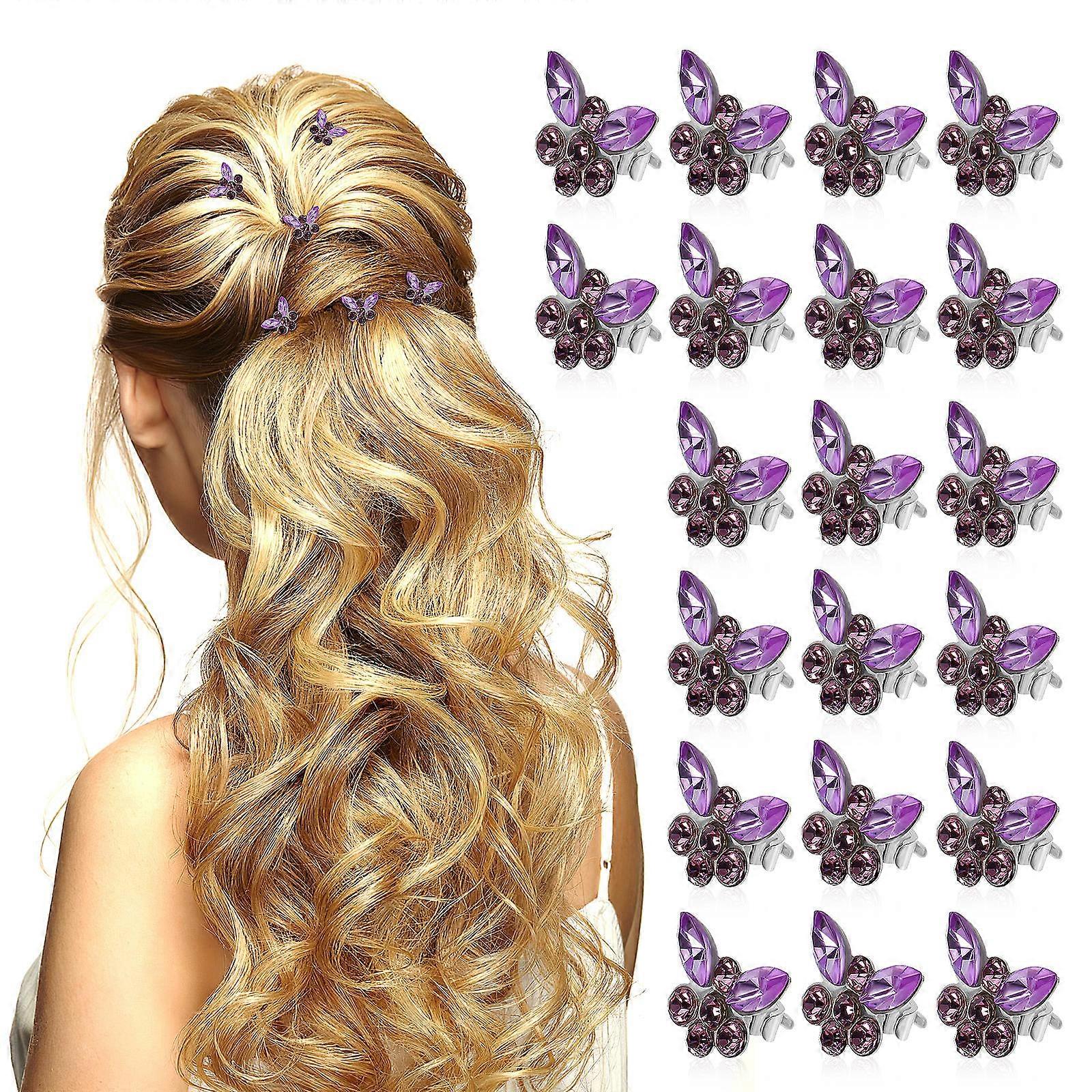 Cute Hair Clips with Glittering Details Suitable for Various Styling Options