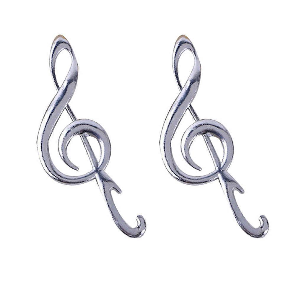 Alloy Bottle Opener Note Shape for Opening Bottles 2Pcs Silver Practical Tools