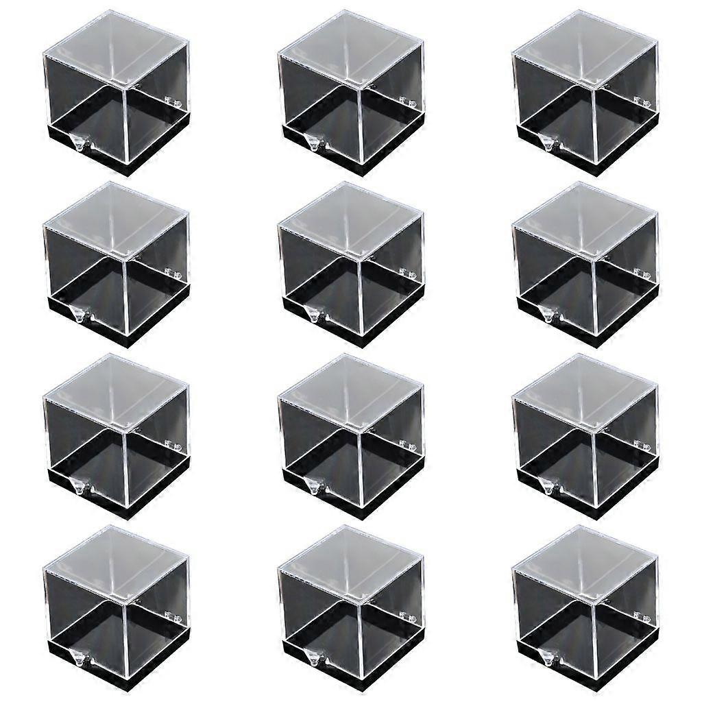 12pcs Multifunctional Clear Specimen Display Boxes For Educational Purposes