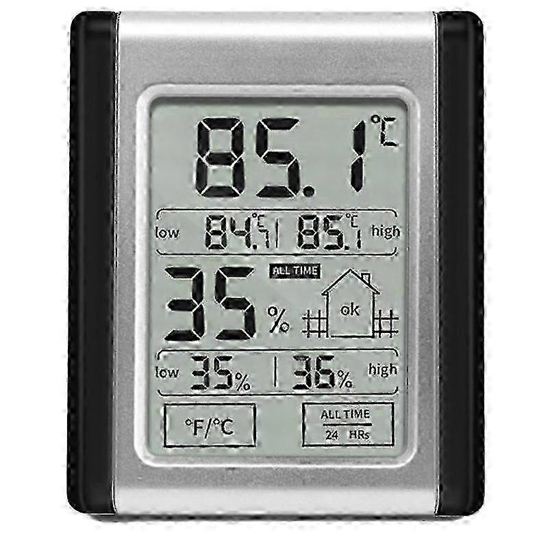 Digital Thermometer and Hygrometer for Household Use with Magnet Adsorption and Belt Hook for Convenient Storage