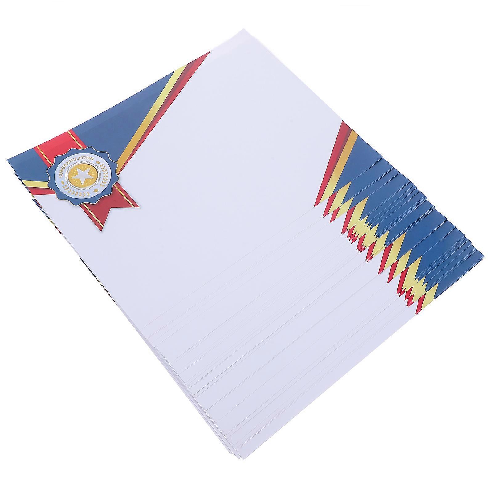 Diploma Paper for Printing Recognition Certificate Paper Educational Institutions 50Sheets