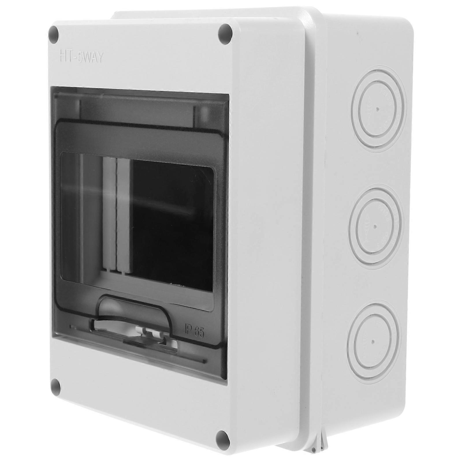 Outdoor Electrical Box Weatherproof Distribution Box PC Material Dustproof Wet Conditions 16.00X11.40X9.00CM 1Pack