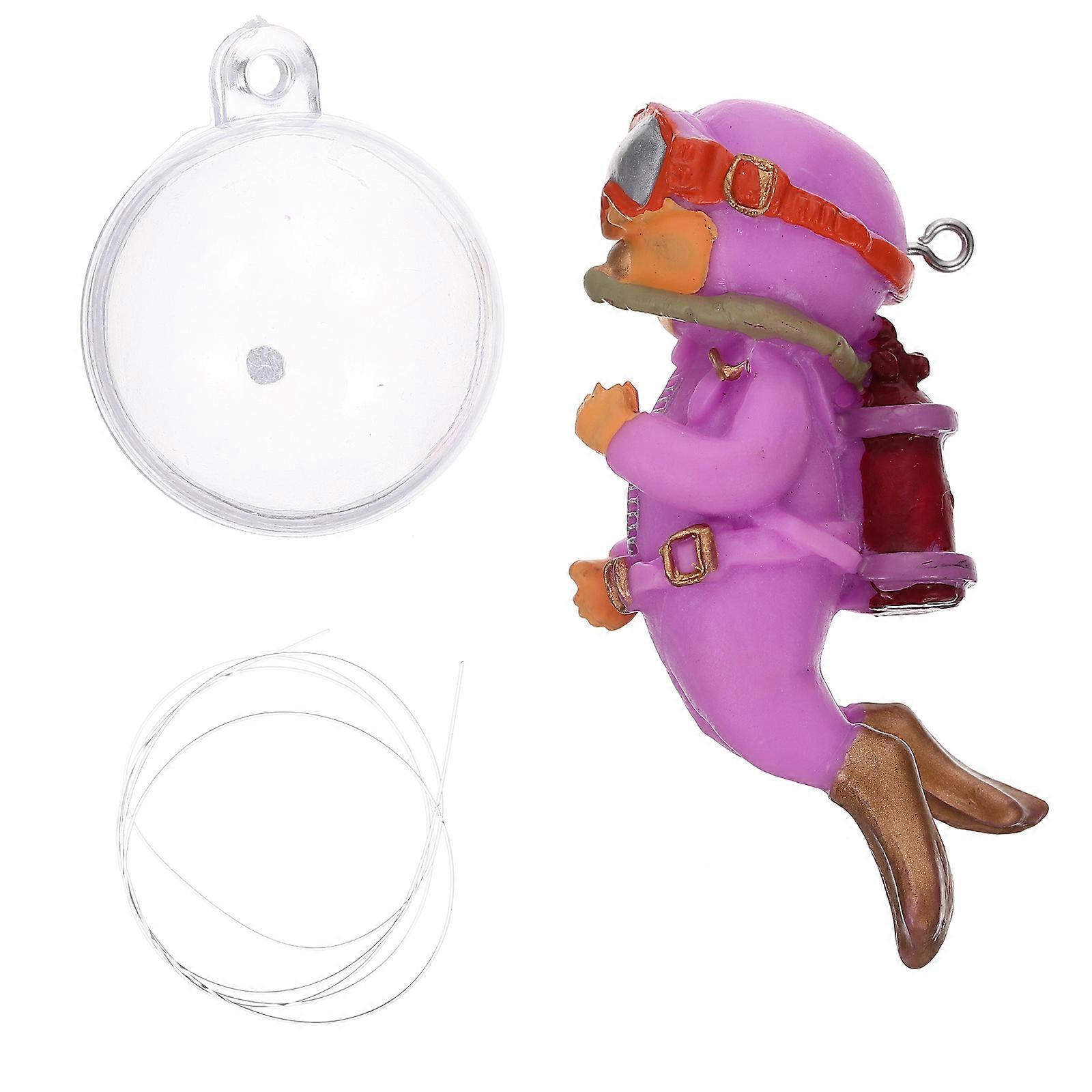 Fish Tank Divers Simulation Diver Model Miniature Ornaments Realistic Fine Workmanship PVC Material 6X3X2CM 1Set