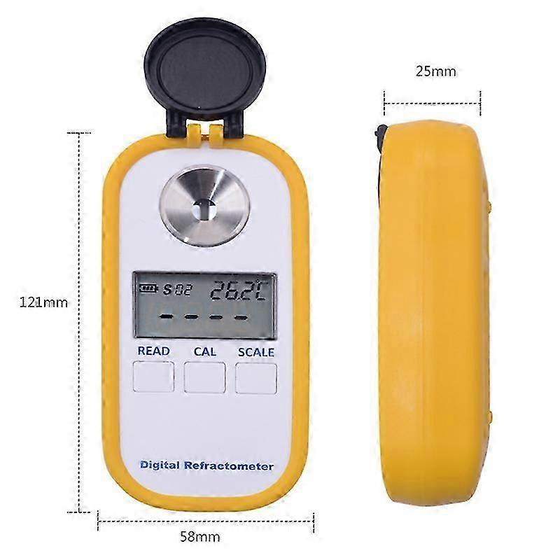 Digital honningrefraktometer 4-i-1 /Vand/Be'/Brydningstester