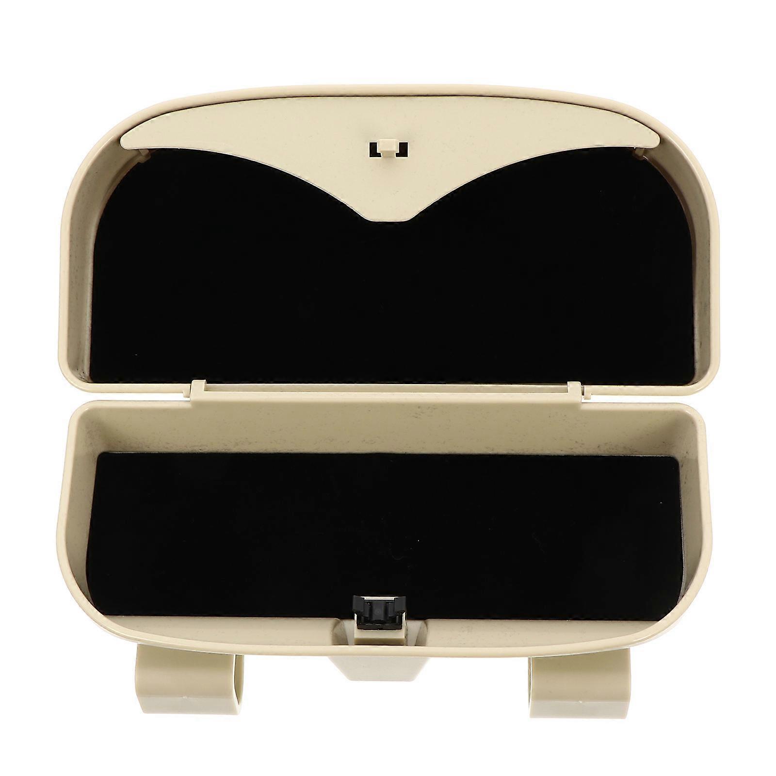 Car Sunglasses Case Durable Eyeglasses Storage Box for Sun Visor, Easy Install & Practical Organizer for Driving Convenience & Safety