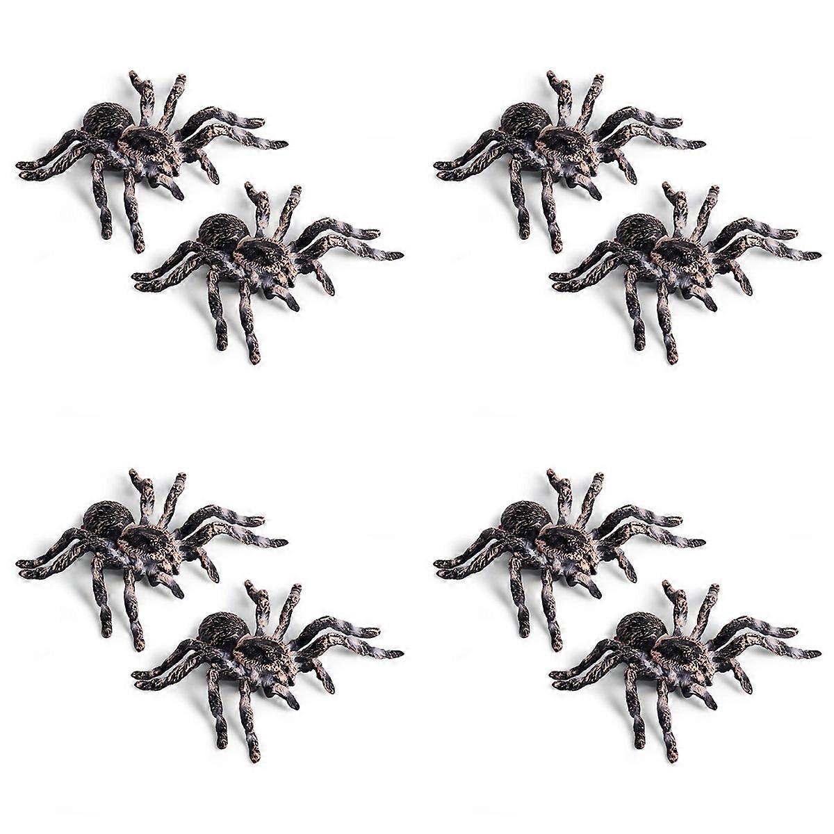 2Pcs 9.5cm Large Fake Realistic Spider Insect Model Toy