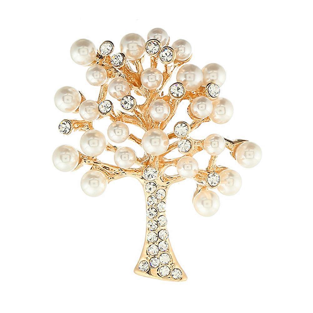 Here's a refined and appealing product description for your **Tree Brooch with Rhinestone Inlay**:
### 🌿 Elegant Tree Brooch with Rhinestone