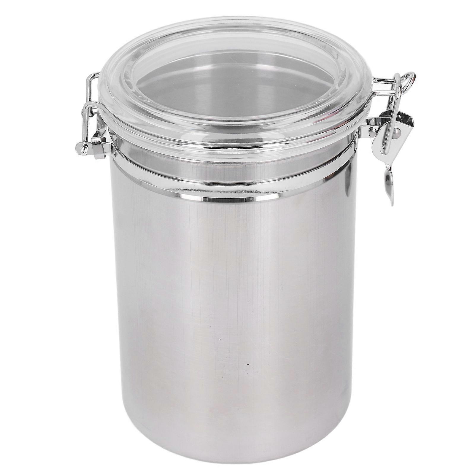 Airtight Stainless Steel Food Storage Container for Dried Fruit, Milk Powder, Tea, Extra Large, 2100ml